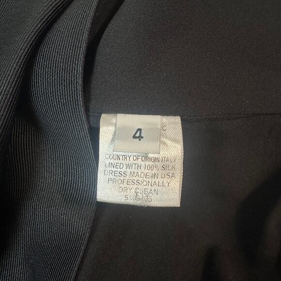 Lela Rose Silk Blend Sheath Dress Mesh Illusion Formal Cocktail Mini Knee Length - Picture 9 of 11